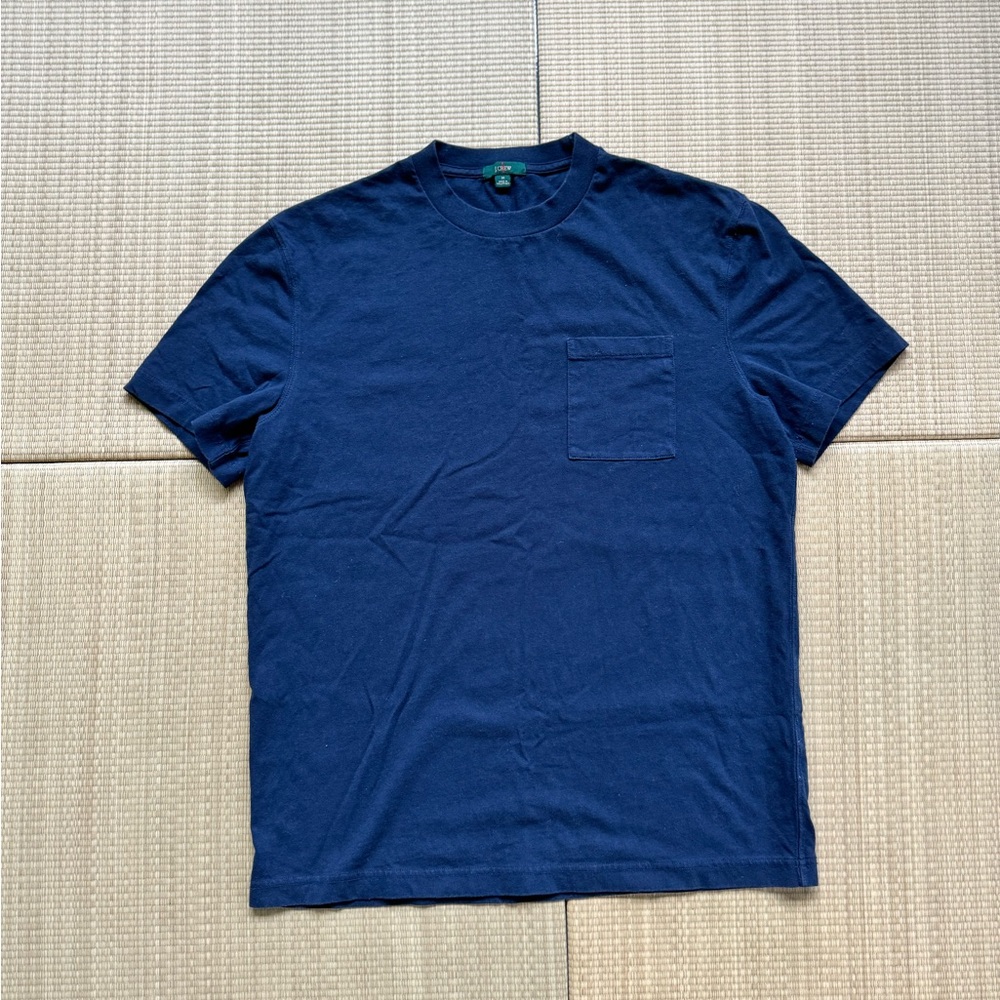 J. Crew Navy Blue Crewneck T-Shirt, M